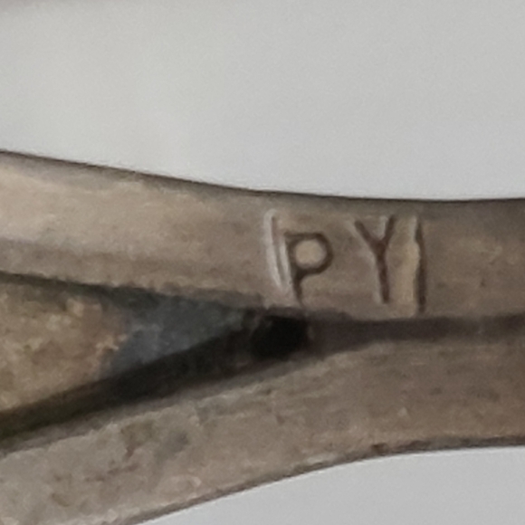 Vintage navajo Patrick Yazzie PY turquoise sterling silver 11g estate native NA - Picture 3 of 16